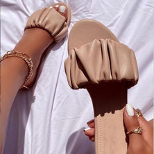 Luxury 2022 new women casual home durable sandals fold outdoor wild beach non-slip women flat ms slippers