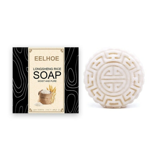 Longsheng Rice Soap Shampoo Reject Dry Hair Conditioning Soap Shampoo