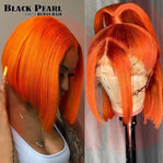 Ginger Lace Wigs Short Bob Wig Lace Front Human Hair Wigs For Black Women Human Hair Brazilian Hair Bone Straight Lace Front Wi