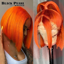 Ginger Lace Wigs Short Bob Wig Lace Front Human Hair Wigs For Black Women Human Hair Brazilian Hair Bone Straight Lace Front Wi